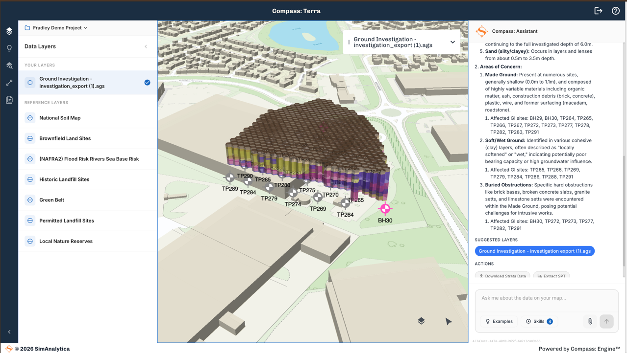 Contextual site model with Compass: Terra at JF Hunt