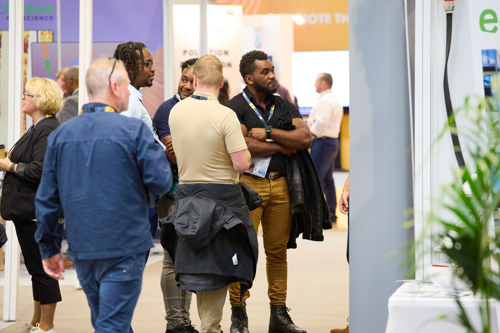 Attendees networking between sessions at GEO Expo 2026